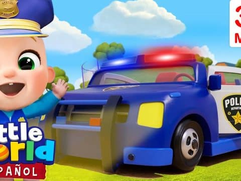coche policia niños