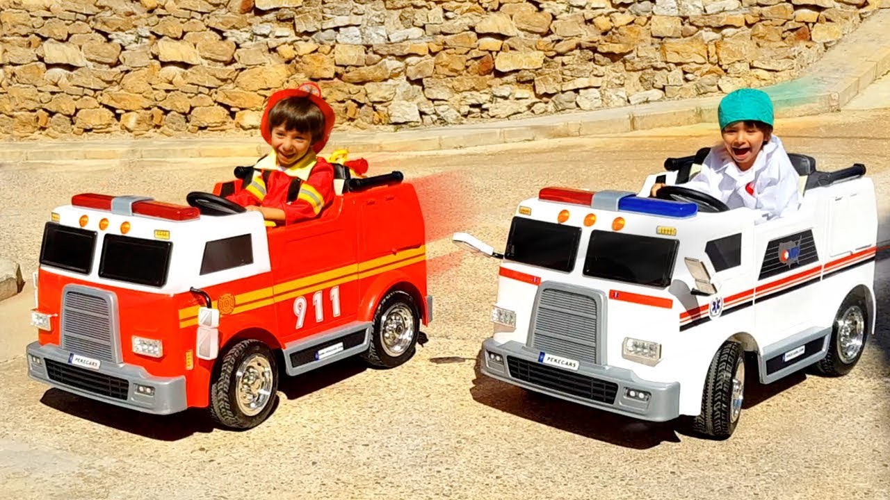ambulancia juguete con sonido y luces