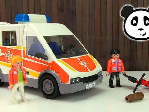 ambulancia grande juguete con sonido y luces