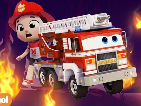 camion de bomberos de juguete que tira agua